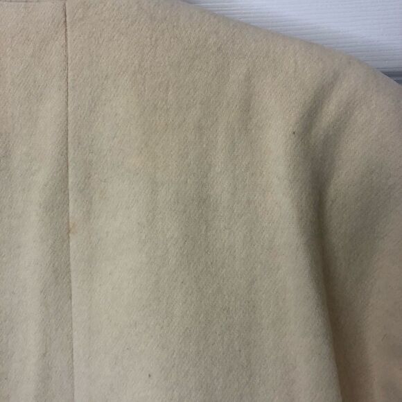 Vintage Dilards Country Pacer cream waist length pea coat, size 14/16 - Picture 6 of 15